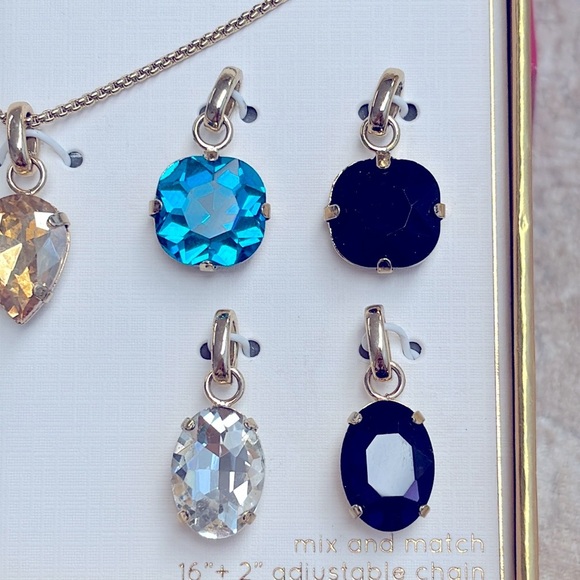 Brand New Unwritten 14K Gold Flash Plated Interchangeable Charm Necklace Set - Picture 5 of 14